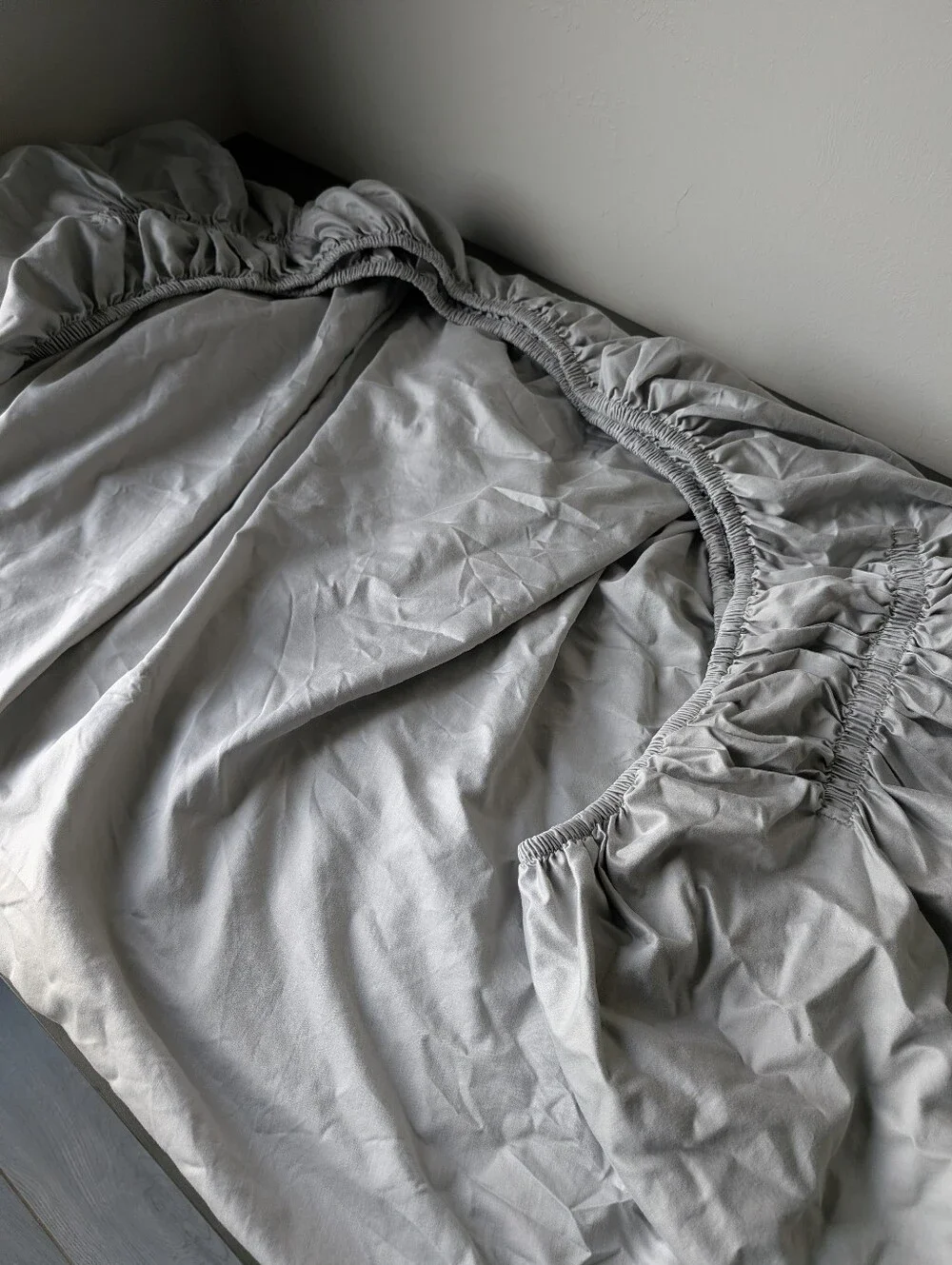 Threshold Target Gray Cotton Fitted & Flat Sheet Queen Size